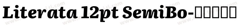 Literata 12pt SemiBo字体转换
